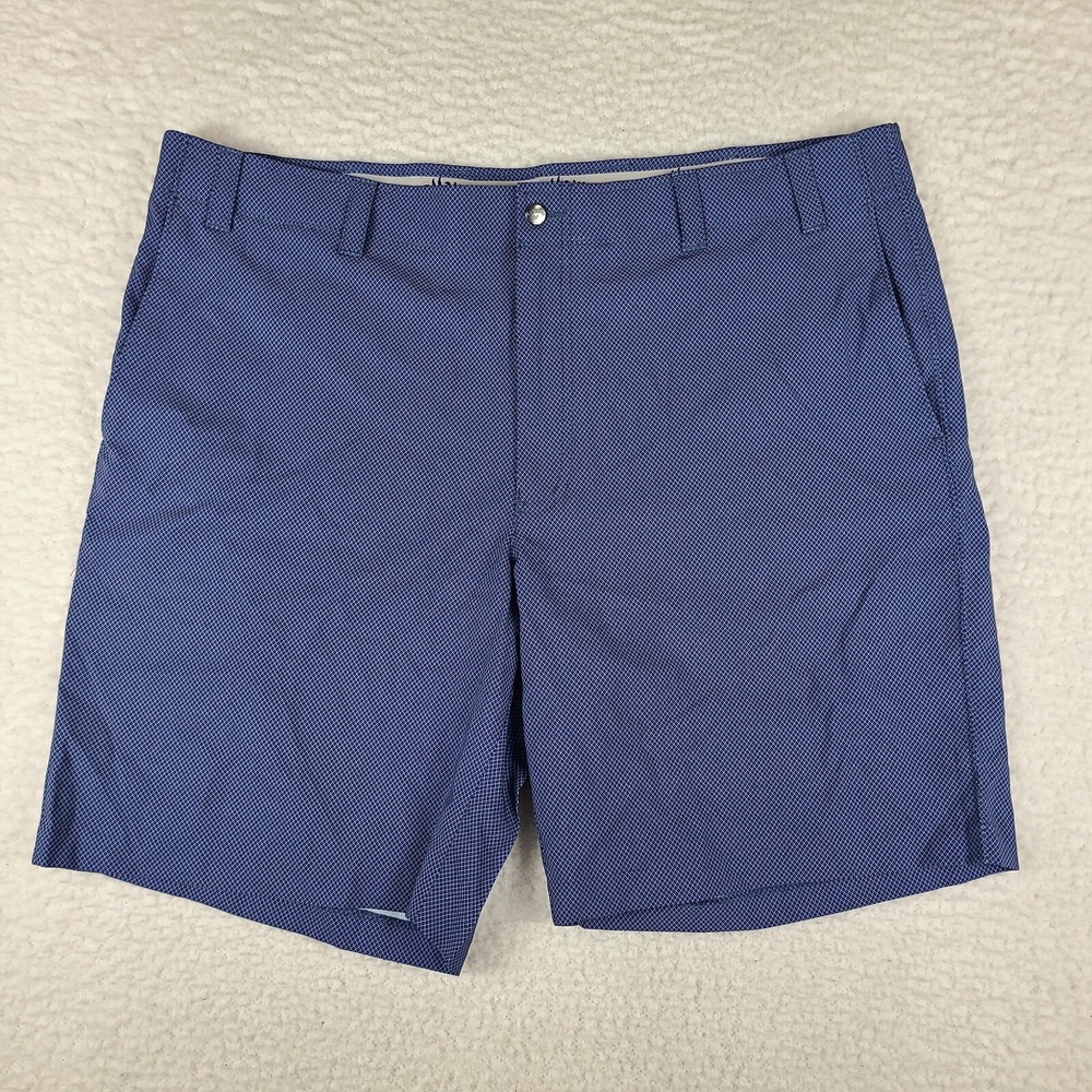 Callaway Shorts Mens 42 Blue Geometric‎ 9" Inseam Casual Performance Golf Chino